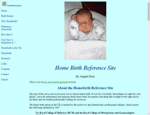 Tablet Screenshot of homebirth.org.uk