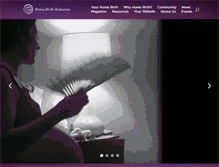 Tablet Screenshot of homebirth.org.nz